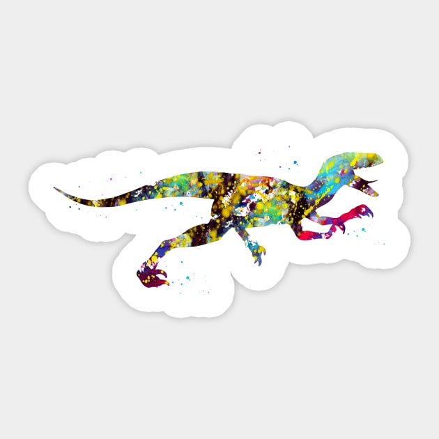 Velociraptor Sticker by erzebeth